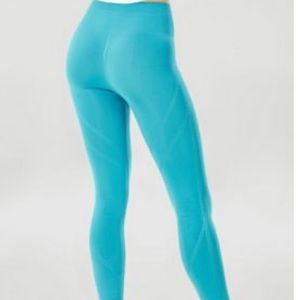 Fabletics High Waisted Seamless Dot Capri Leggings. Size Small